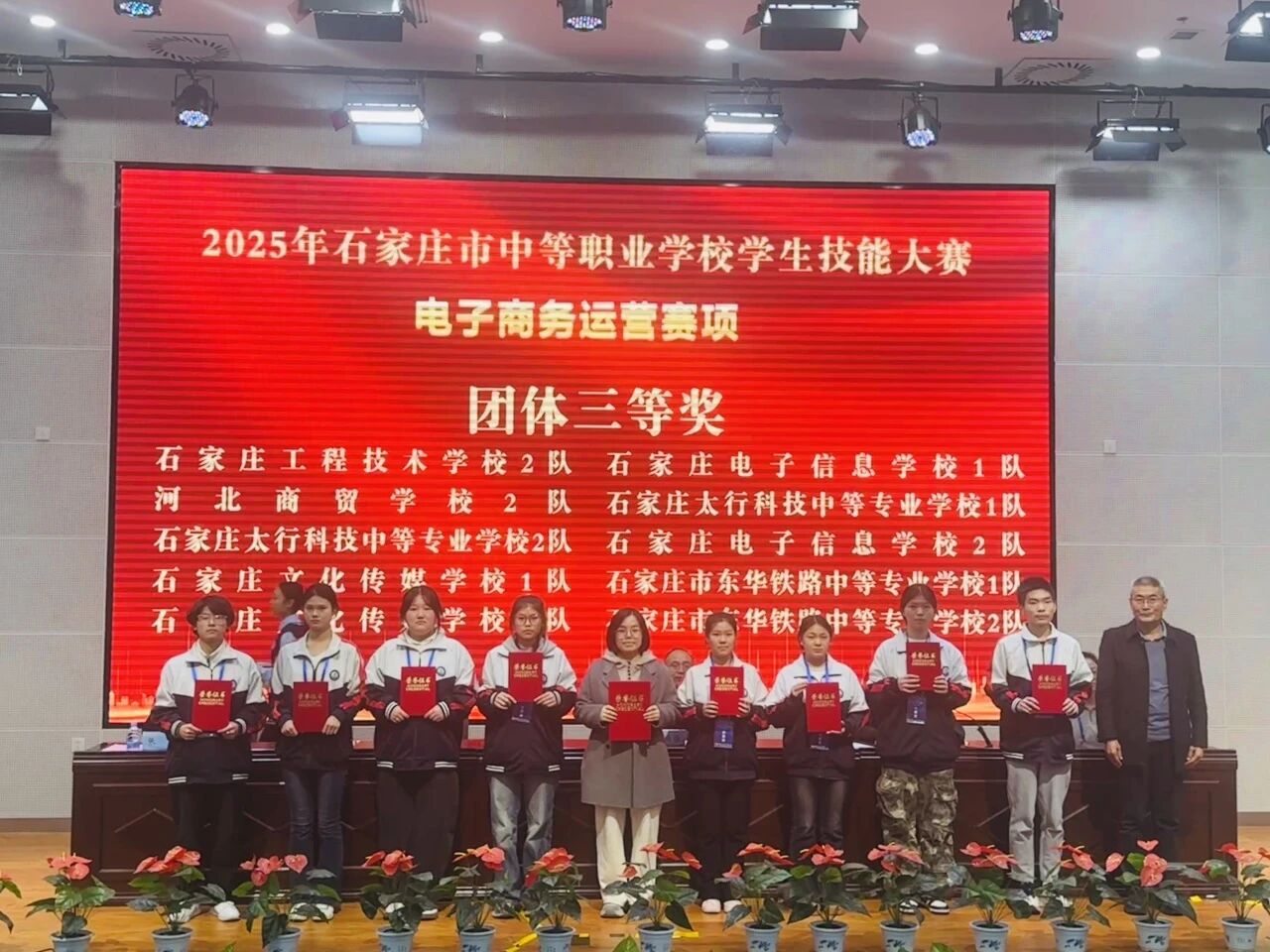 【喜报】石家庄东华铁路学校参加石家庄市中等职业学校学生技能大赛，电子商务运营赛项获得团体三等奖
